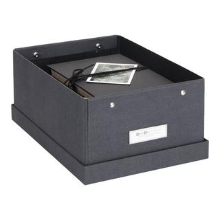 Bigso Box of Sweden KARIN Aufbewahrungsbox   Schwarz Canvas  