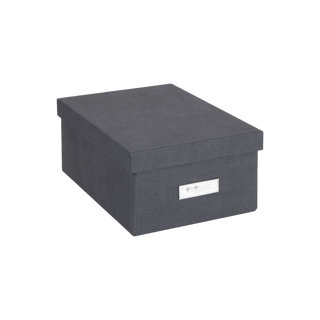 Bigso Box of Sweden KARIN Aufbewahrungsbox   Schwarz Canvas  