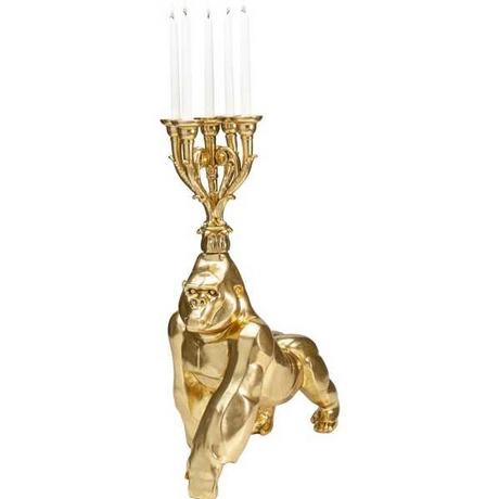 KARE Design Kerzenständer Gorilla gold  