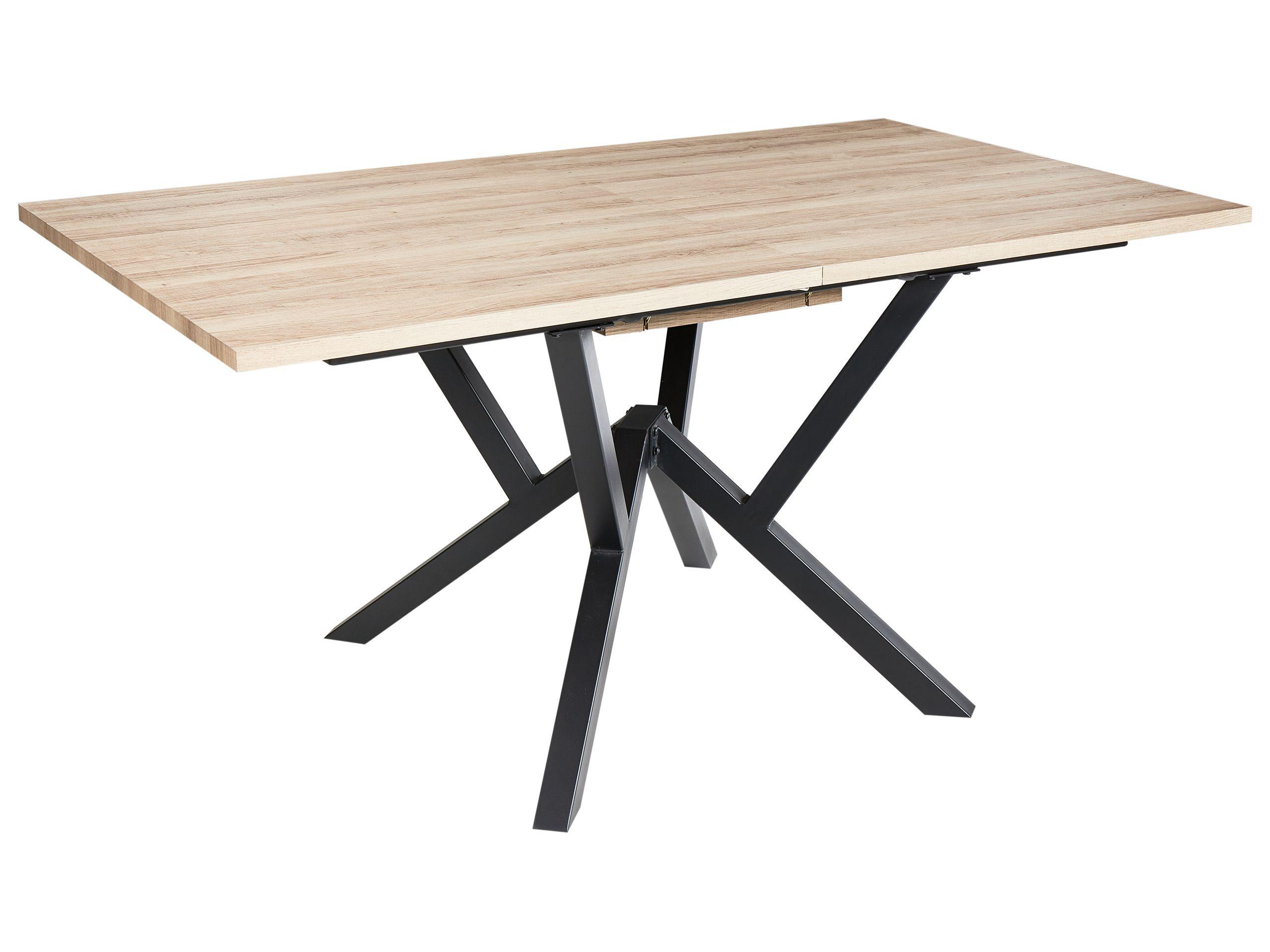 Beliani Ausziehbarer Esstisch aus MDF-Platte Modern ANSELL  