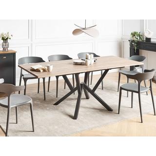 Beliani Ausziehbarer Esstisch aus MDF-Platte Modern ANSELL  