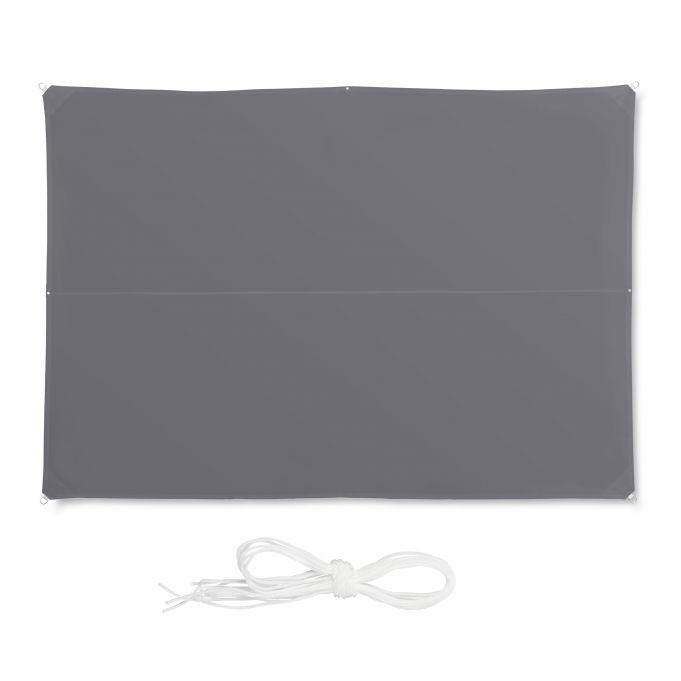 B2X Voile d'ombrage rectangulaire gris  