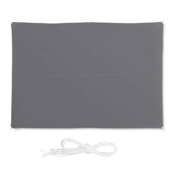 Voile d'ombrage rectangulaire gris