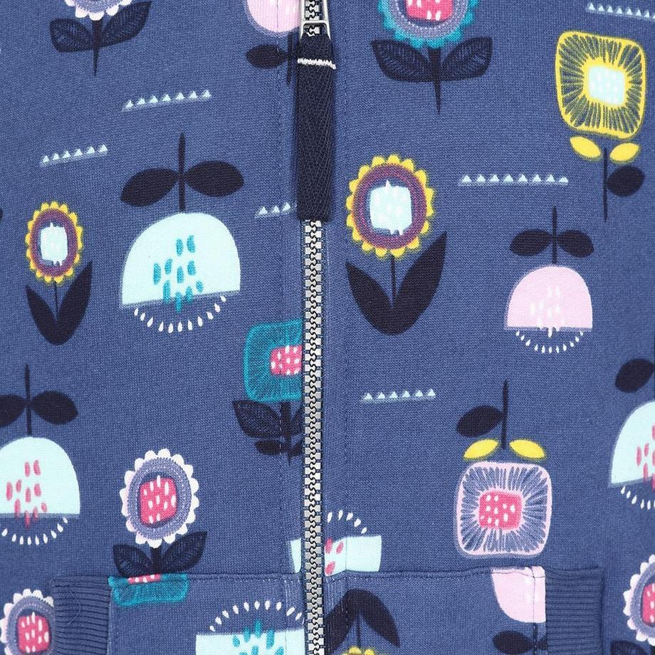 Lazy Jacks Sweat à capuche zippé motif floral  