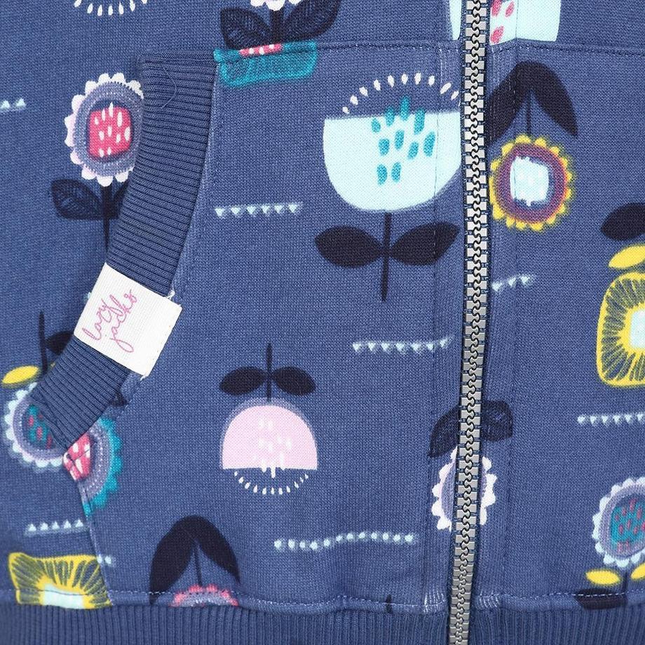 Lazy Jacks Sweat à capuche zippé motif floral  