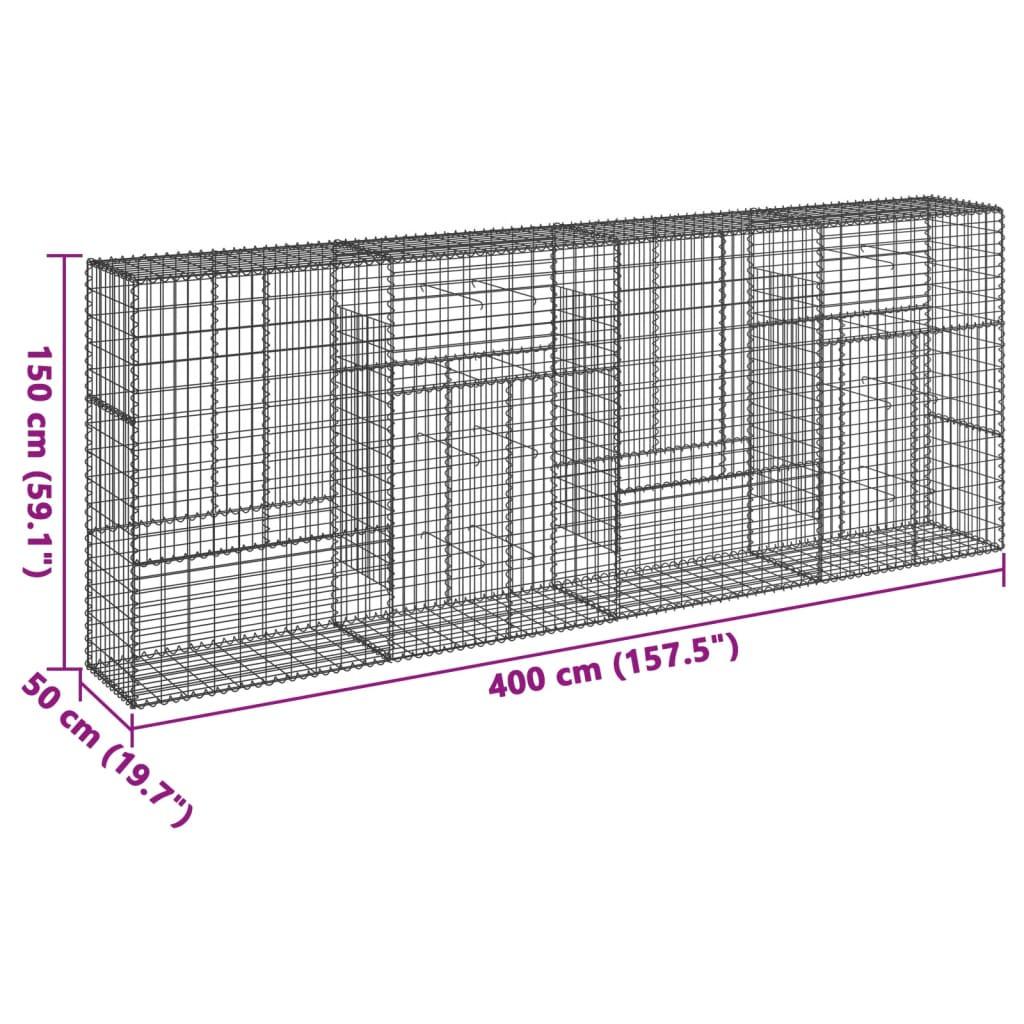 VidaXL Panier gabion fer  