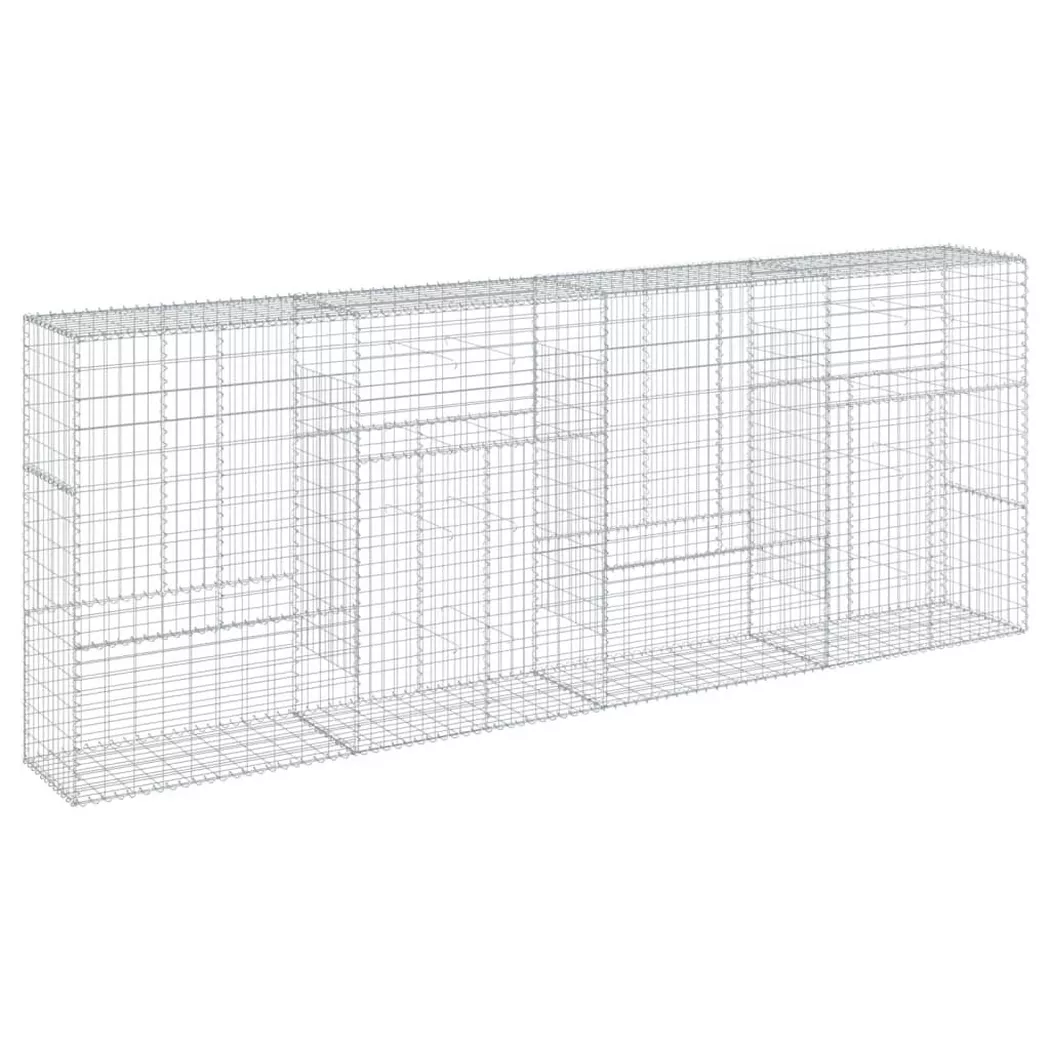 VidaXL - Panier gabion fer, One Size, Argent