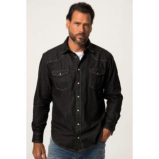 JP1880  Jeanshemd, Langarm, Kentkragen, Modern Fit, bis 8XL, Tall 