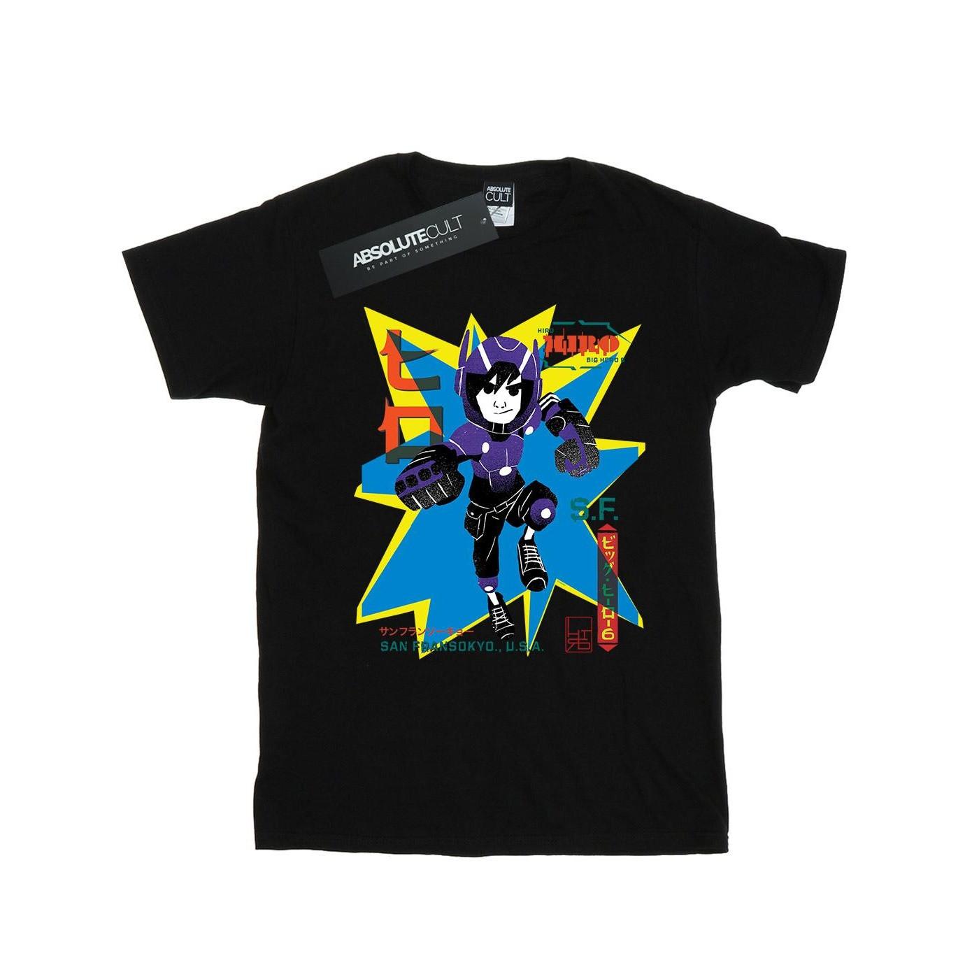 Image of Big Hero 6 Hiro Anime Tshirt Jungen Schwarz 152-158