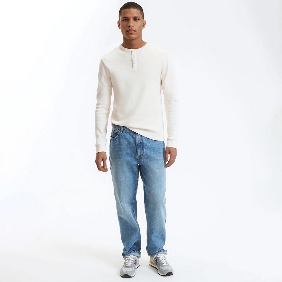 La Redoute Collections Top Henley a Maniche Lunghe  