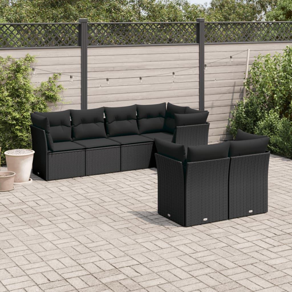 VidaXL set divano da giardino Polirattan  