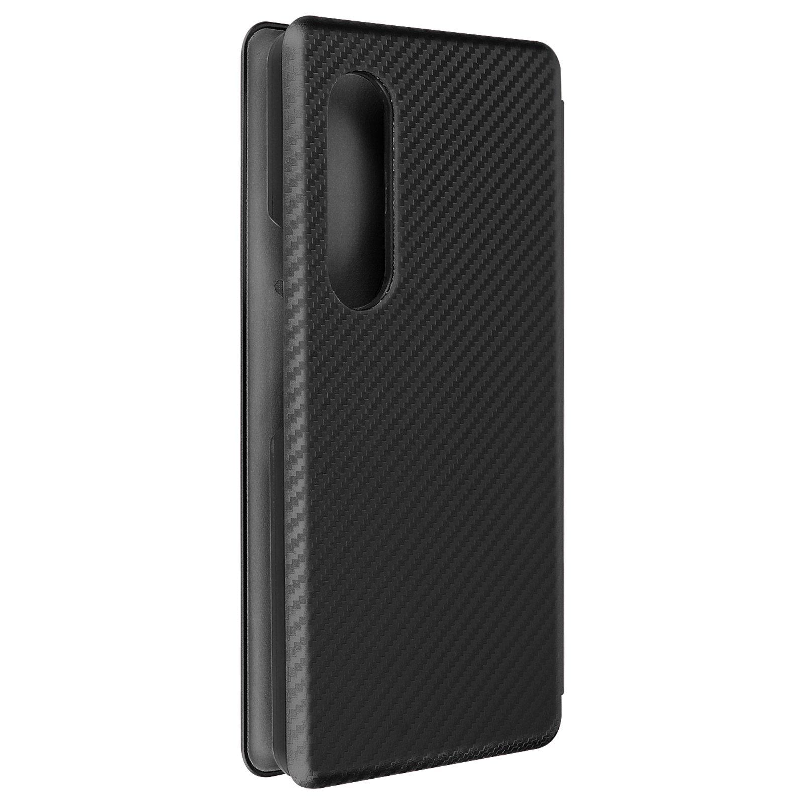 Avizar  Coque Carbone Samsung Z Fold 3 Noir 