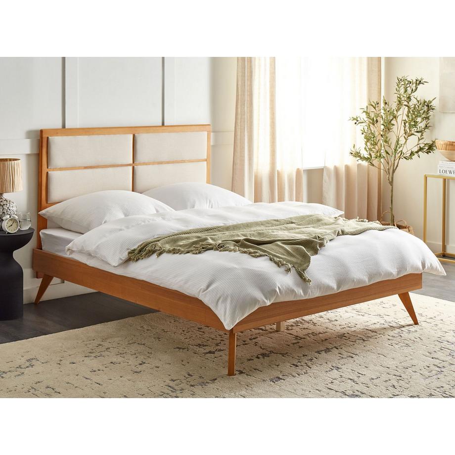 Beliani Bett mit Lattenrost aus MDF-Platte  POISSY  