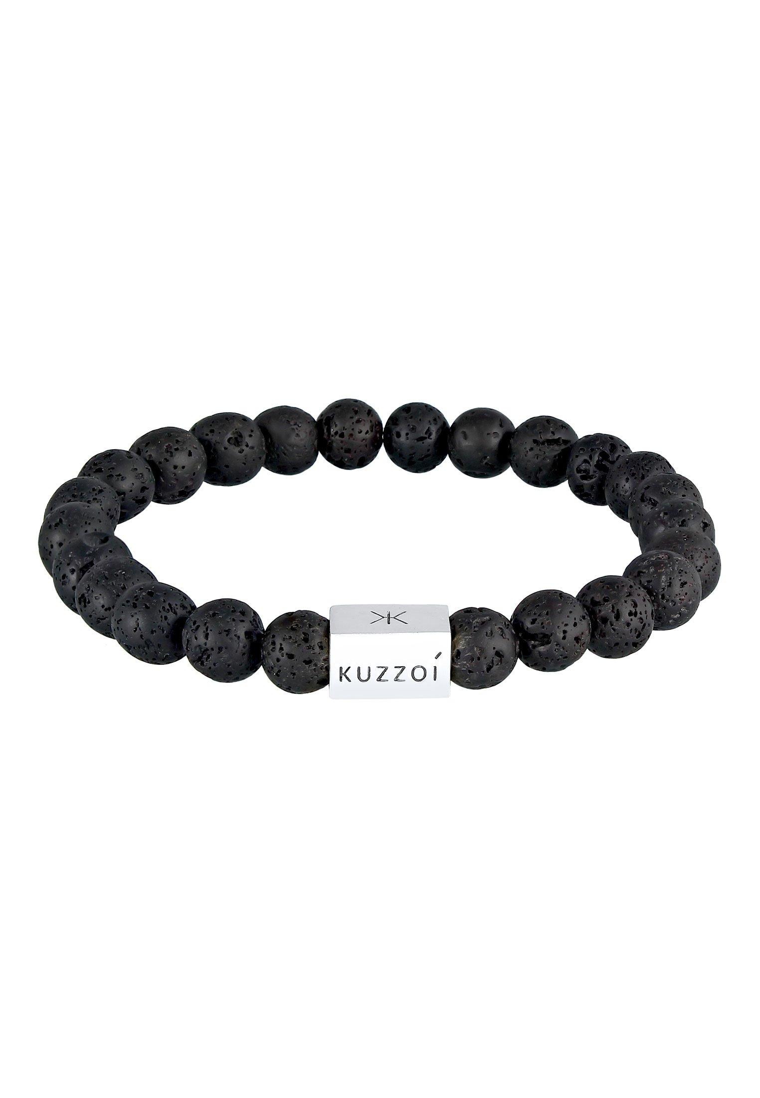 Bead 925 Kuzzoi - Edelstein Armband | online Lava kaufen Rechteck MANOR Silber