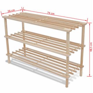 VidaXL Armoire à chaussures bois  