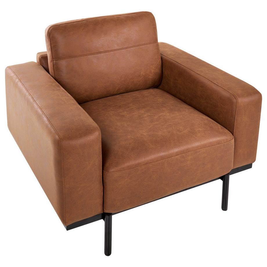 Beliani Sessel aus Kunstleder Retro SOVIK  