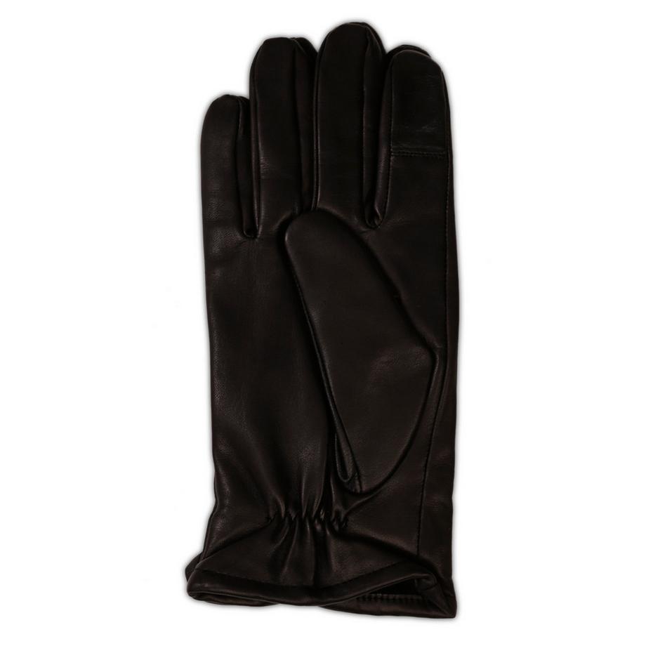 CASH-MERE.CH Gants en cuir doublure cachemire fonction écran tactile  