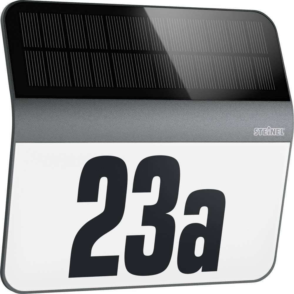 Steinel XSolar LH-N  Lampada solare per numero civico 0.03 W Bianco freddo Antracite  