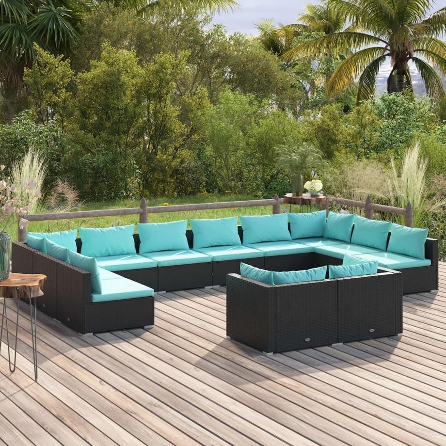 VidaXL Garten-lounge-set poly-rattan  