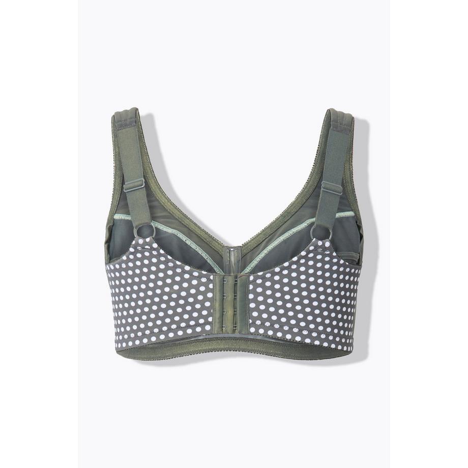 Ulla Popken Reggiseno sostenitivo a pois senza ferretto  