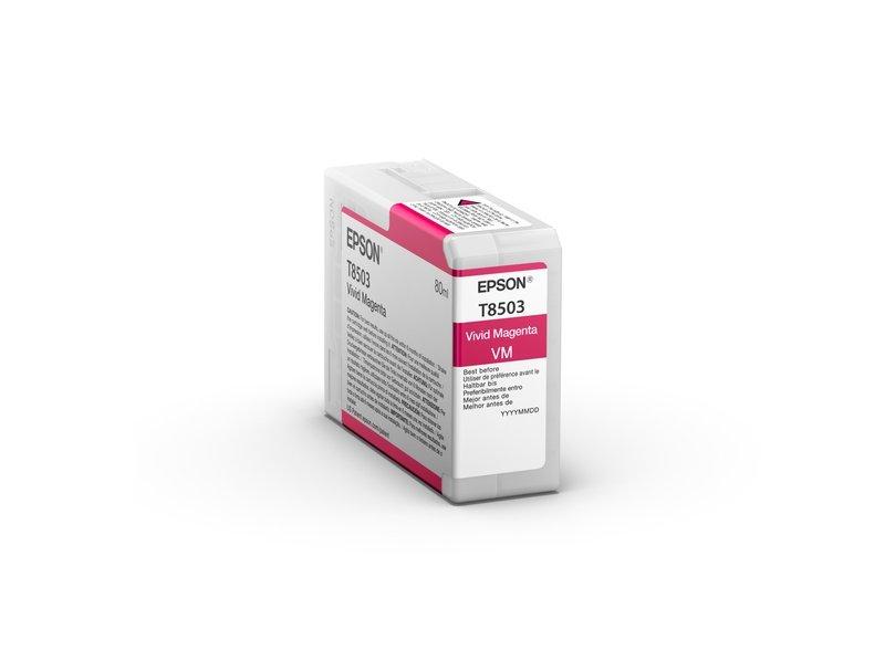 EPSON  EPSON Tintenpatrone vivid magenta T850300 SureColor SC-P800 80ml 