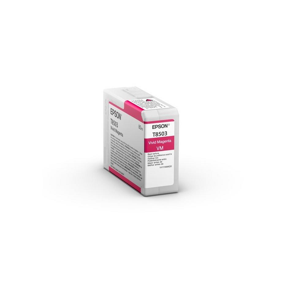 EPSON Tintenpatrone vivid magenta T850300 SureColor SC-P800 80ml