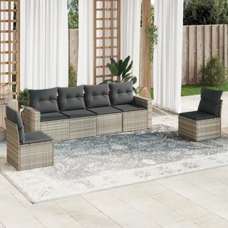 VidaXL set divano da giardino Polirattan  