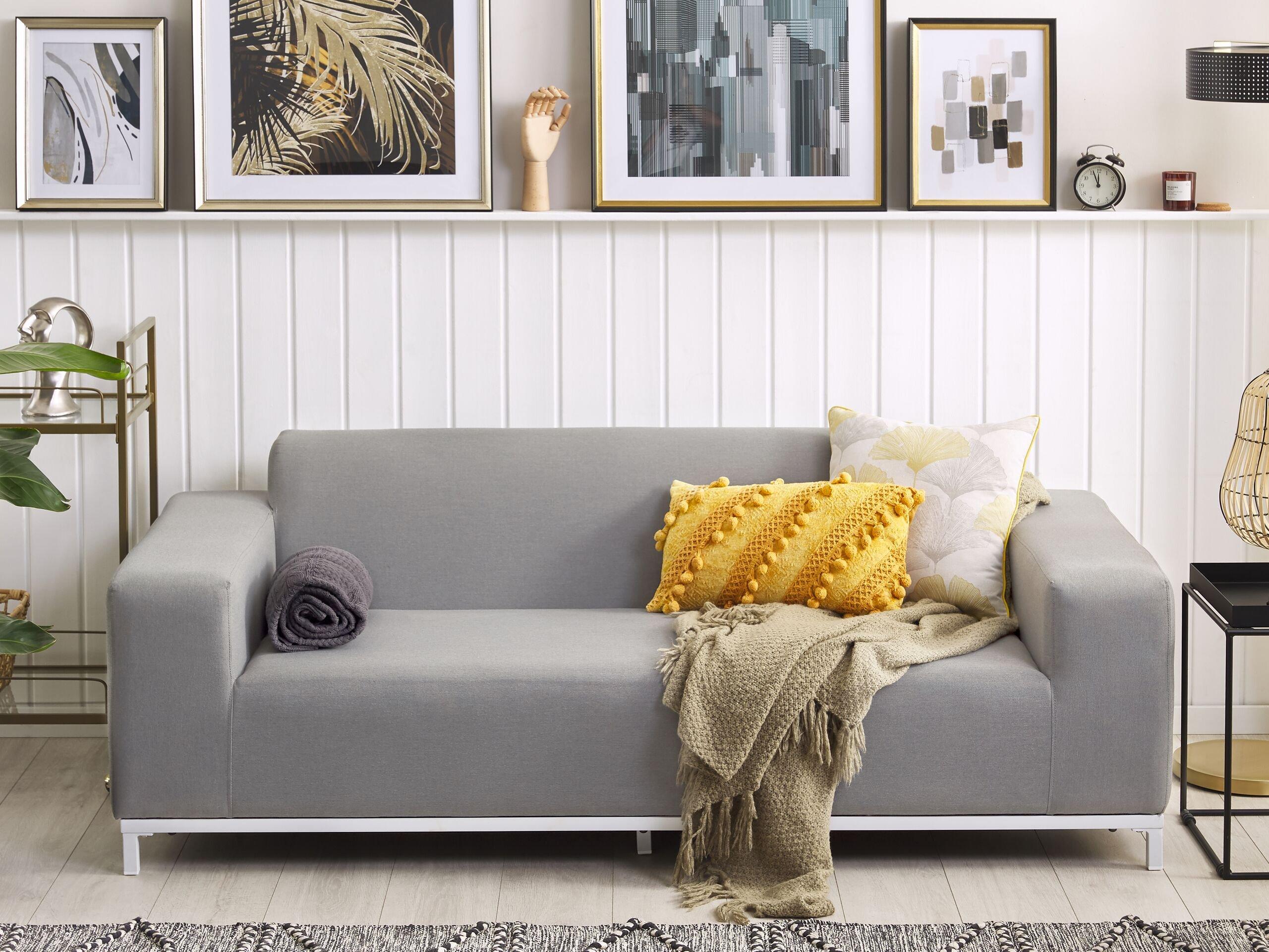 Beliani 3 Sitzer Sofa aus Polyester Industriell ROVIGO  