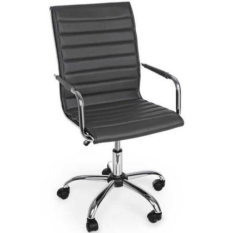 mutoni Fauteuil de bureau Perth gris foncé  