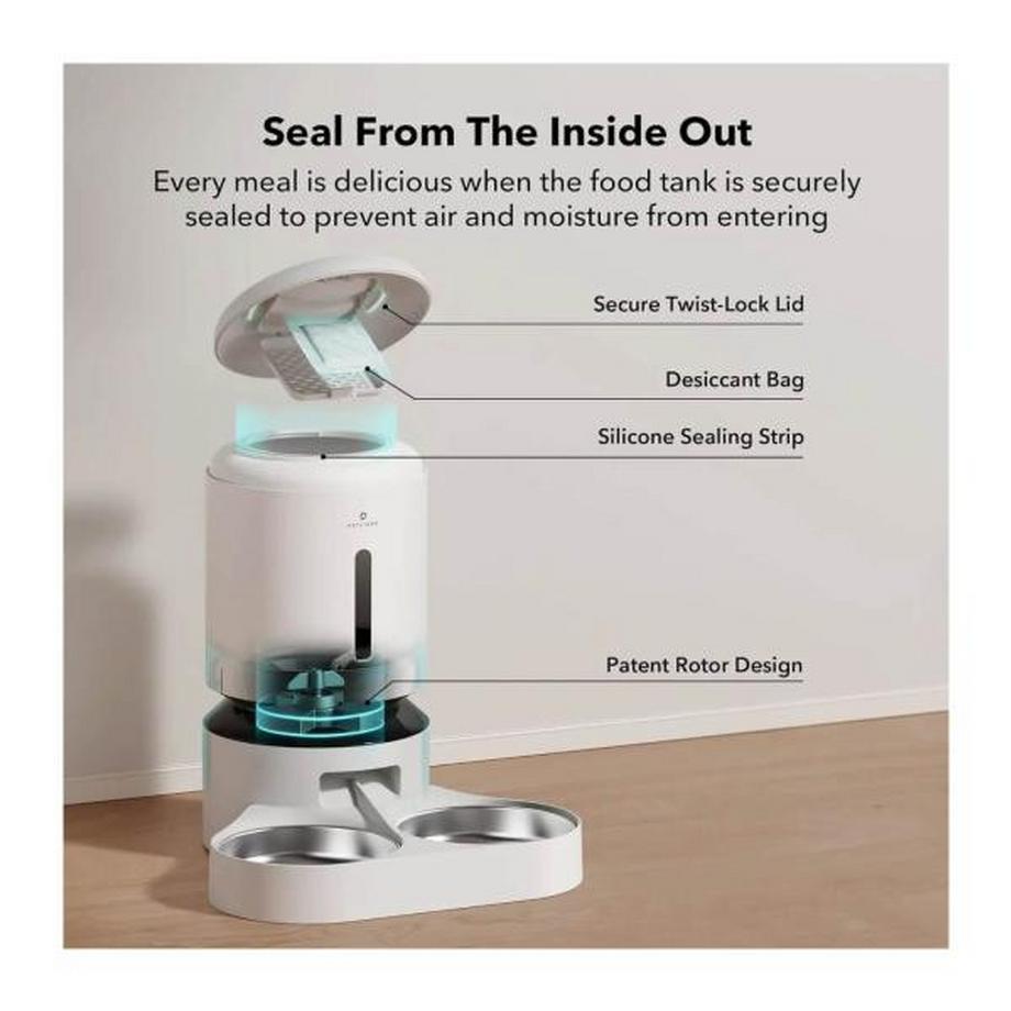 Petlibro  Futterautomat Granary Dual mit Kamera für Katzen und Hunde 