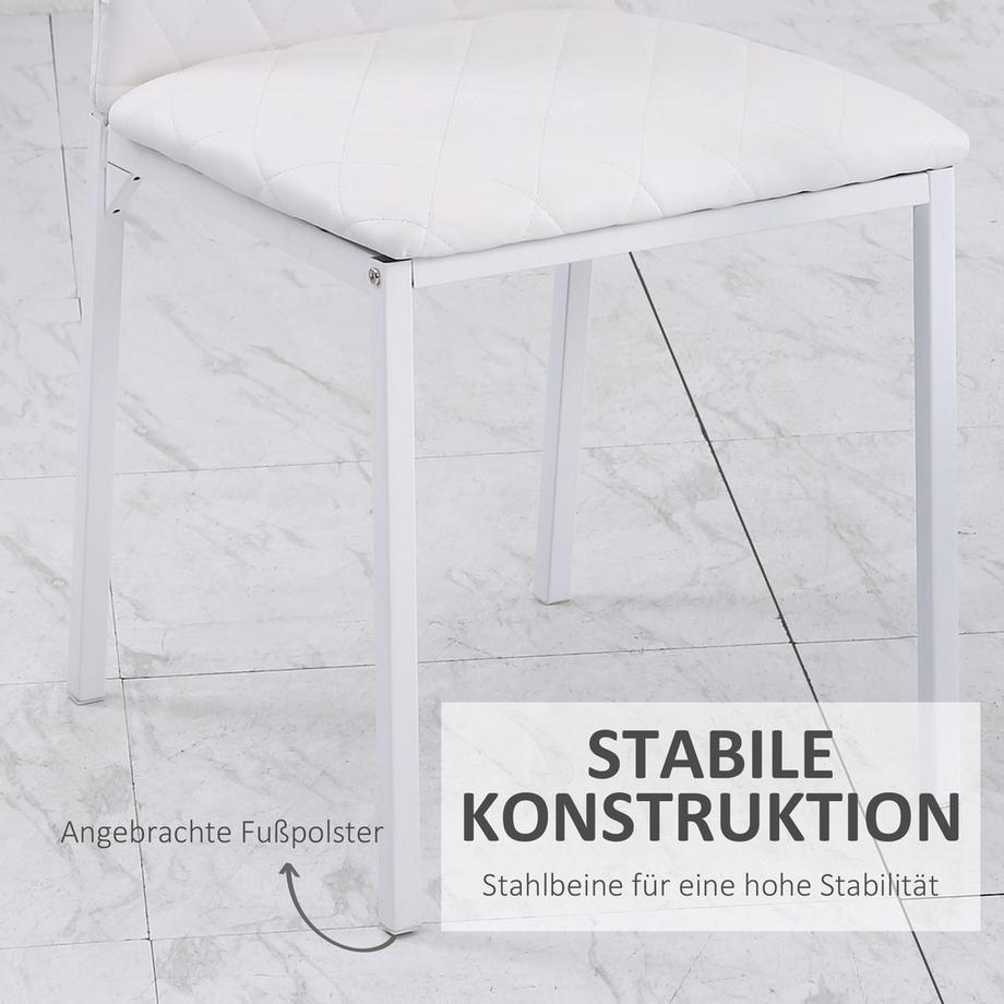 HOMCOM Chaises de salle à manger  