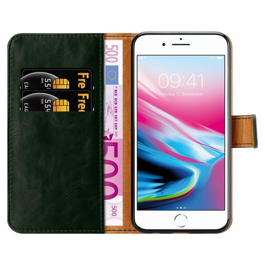 Cadorabo  Hülle für Apple iPhone 7 PLUS  7S PLUS  8 PLUS Magnetverschluss, Kartenfach 