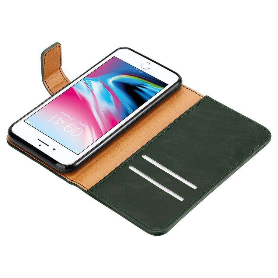 Cadorabo  Hülle für Apple iPhone 7 PLUS  7S PLUS  8 PLUS Magnetverschluss, Kartenfach 