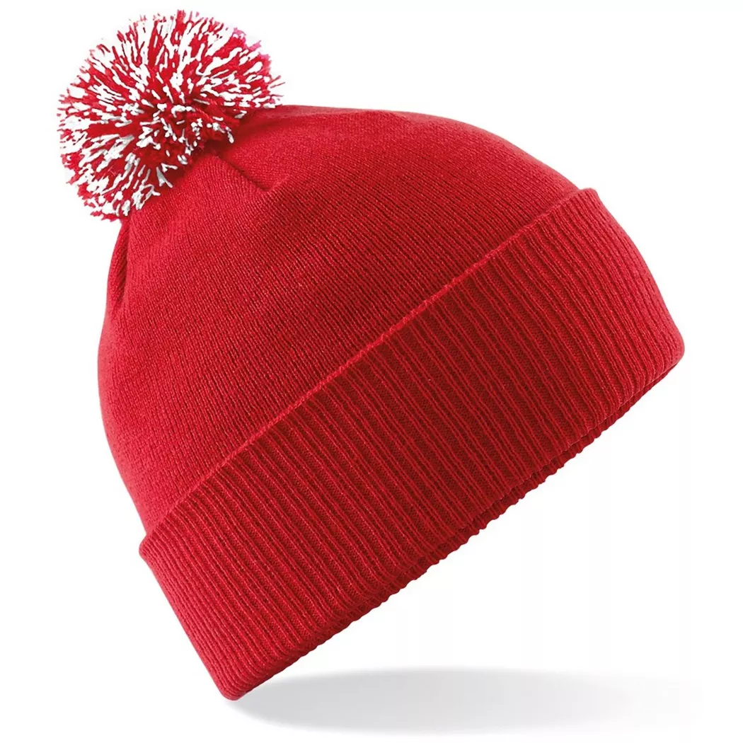 Beechfield - Snowstar Duo Extreme Winter-Hut, Snowstar Duo Extreme Cappello Invernale, Onesize, Rosso Multicolore