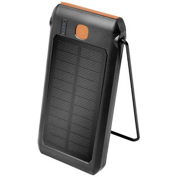 Powerbank solaire 10 000 mAh, lampe de poche, 2x USB-A QC et 1x USB-C PD