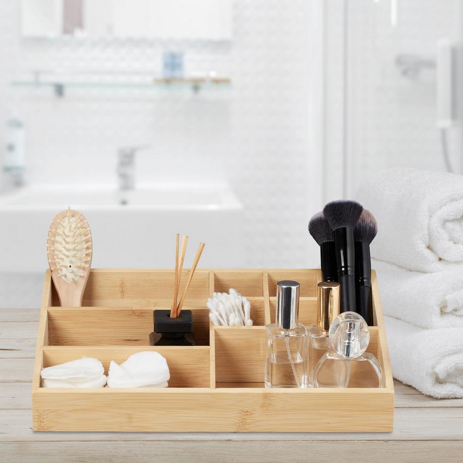 B2X Organisation de bureau en bambou 9 compartiments  