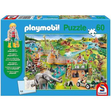 Puzzle Zoo inkl. Playmobil-Figur (60Teile)