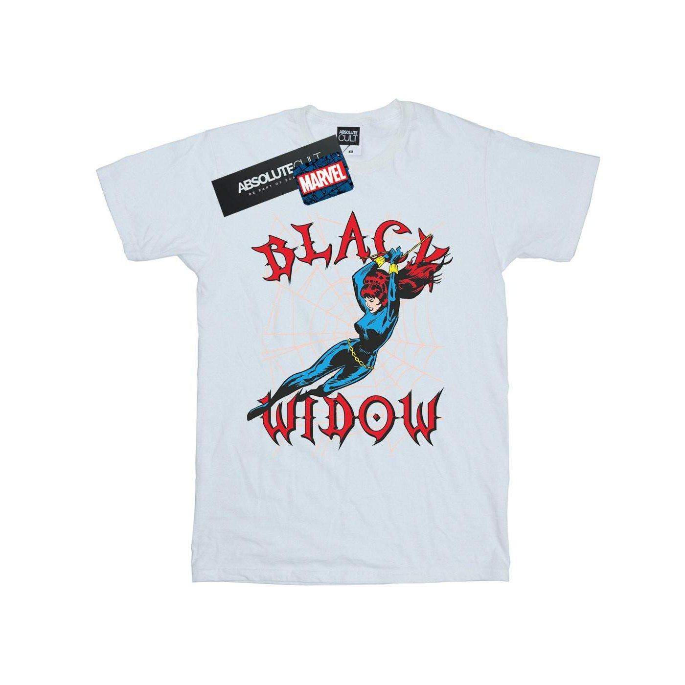 Image of Black Widow Web Tshirt Unisex Weiss 116