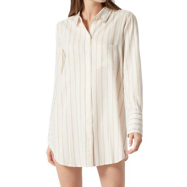 Image of Selected Premium - Sleepshirt Langarm Damen Offwhite XXL