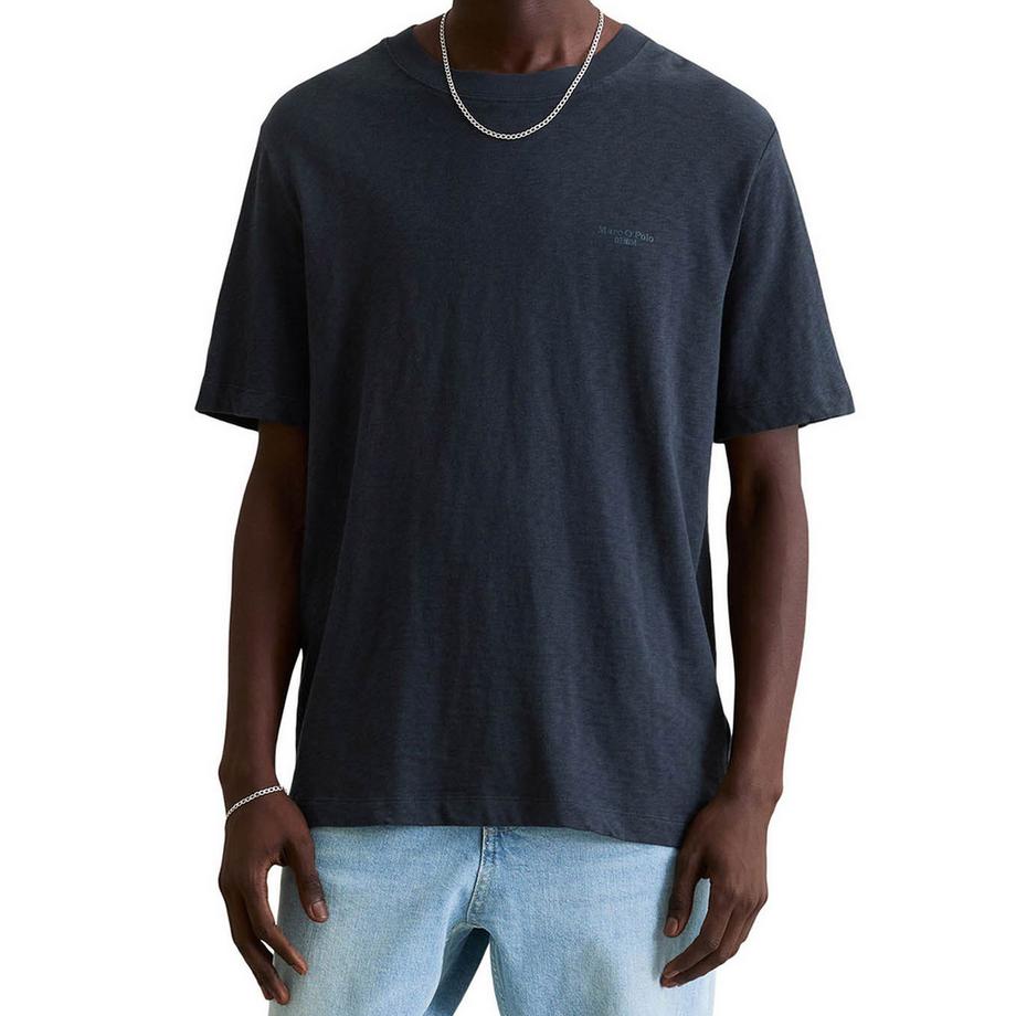 Marc O'Polo Denim T-shirt  Pack de 1 Confortable à porter-T-Shirt, SSL, Logo Print, Reg  