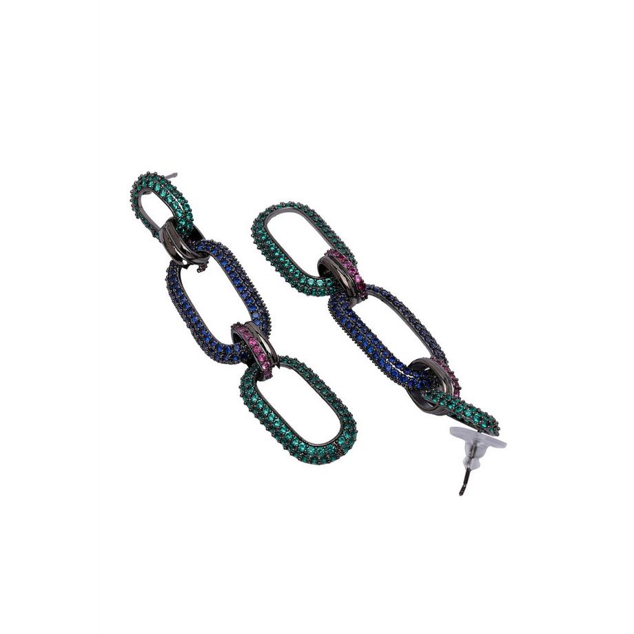 AVANT-GARDE PARIS  Diva Hänge-Tropfen-Oval-Creolen 