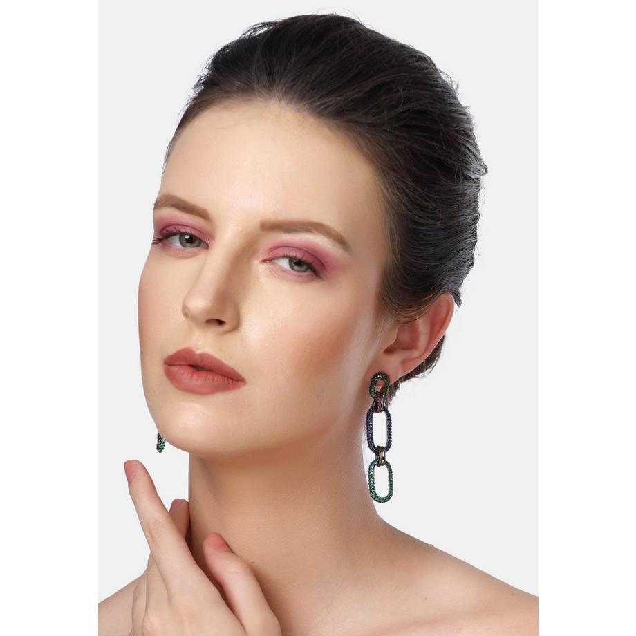 AVANT-GARDE PARIS  Diva Hänge-Tropfen-Oval-Creolen 