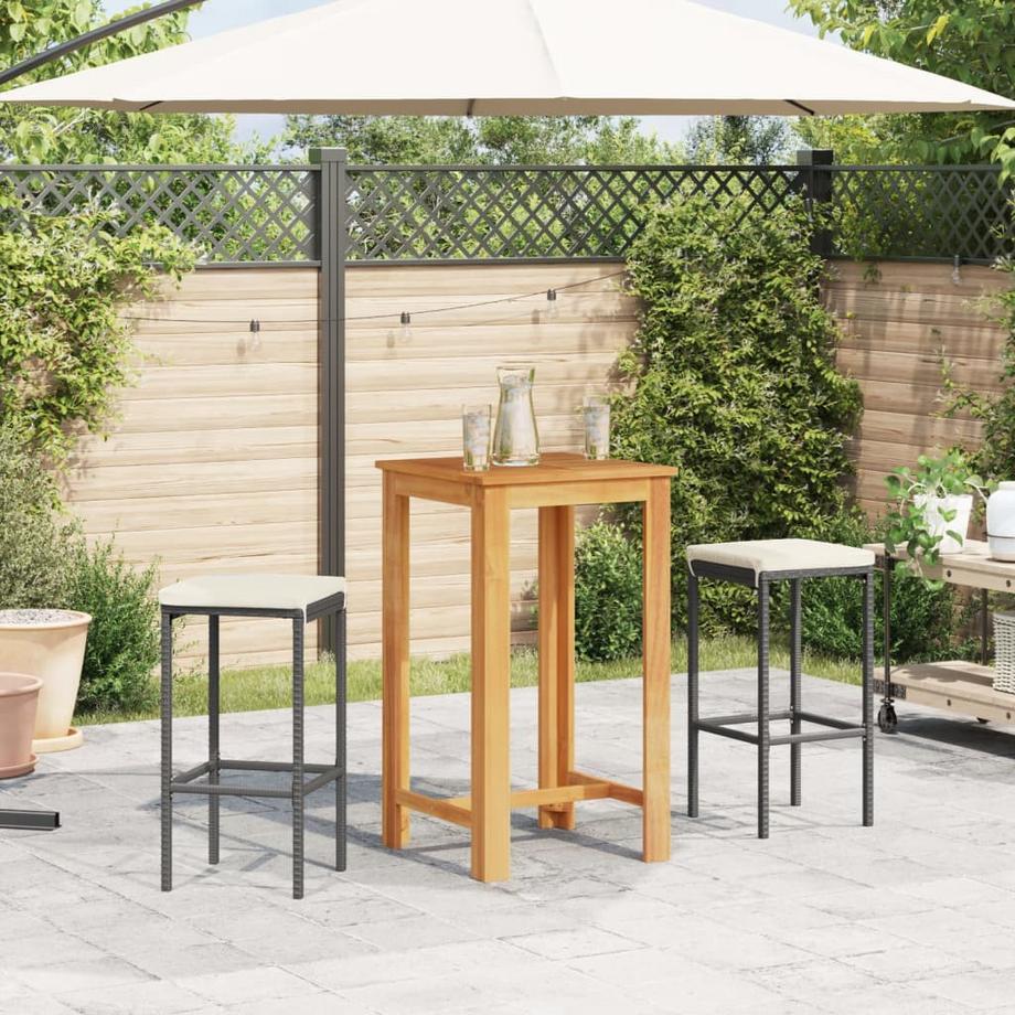 VidaXL set da bar per giardino Polirattan  