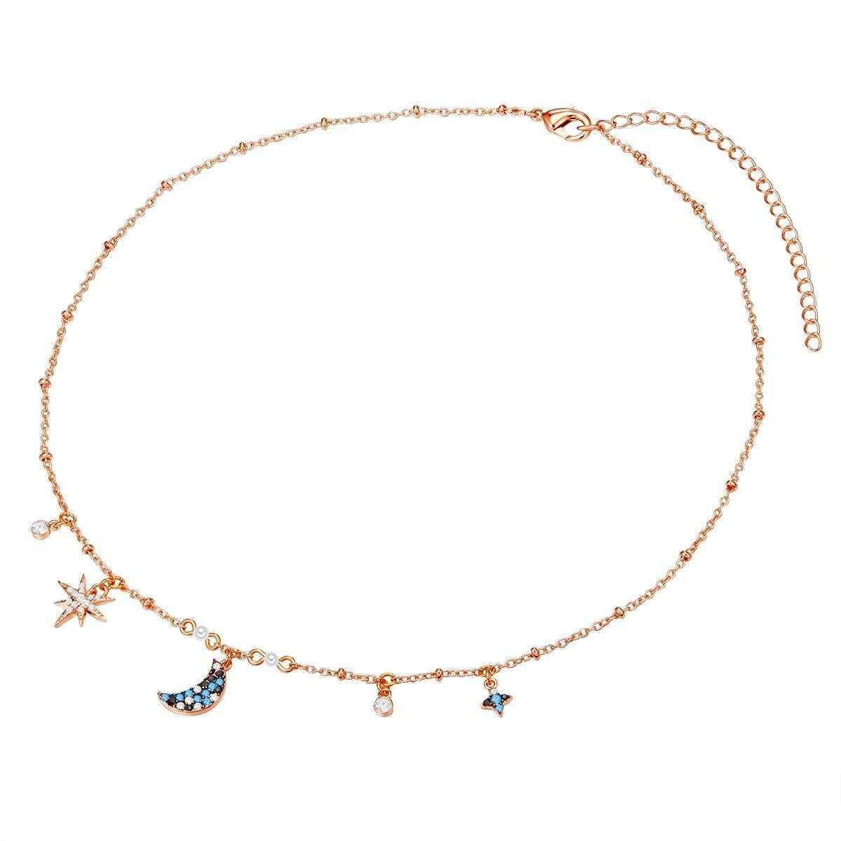 Lulu & Jane  Halskette Halbmond/Stern 