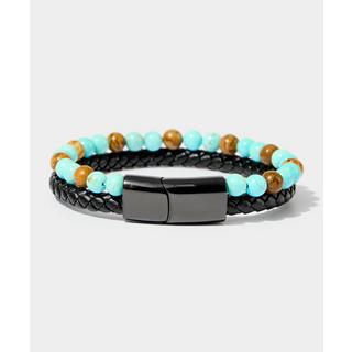 Joe Browns  Bracelet Cuir Tressé Double 