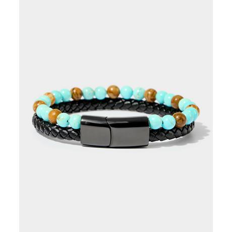 Joe Browns  Bracelet Cuir Tressé Double 