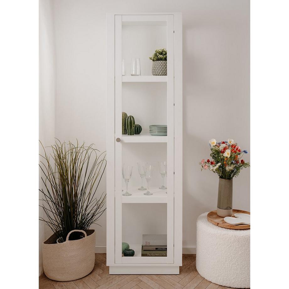 Calicosy Vitrine 3 étagères blanche H195 cm - Arles  