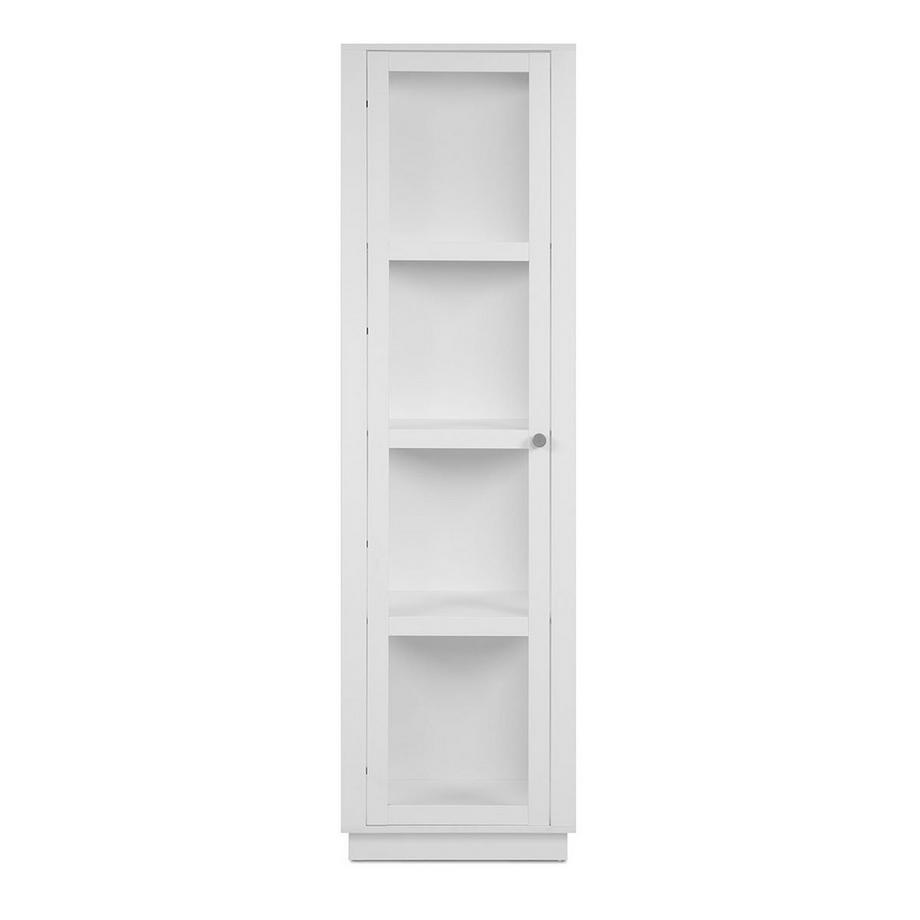 Vitrine 3 étagères blanche H195 cm - Arles