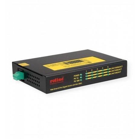 Roline  Gigabit Ethernet Ind. Switch, 6x 