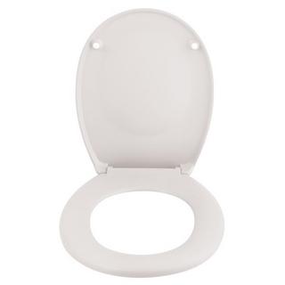 spirella Toilettensitz Duroplast NEELA Mattweiß - Scharniere aus verchromtem ABS  